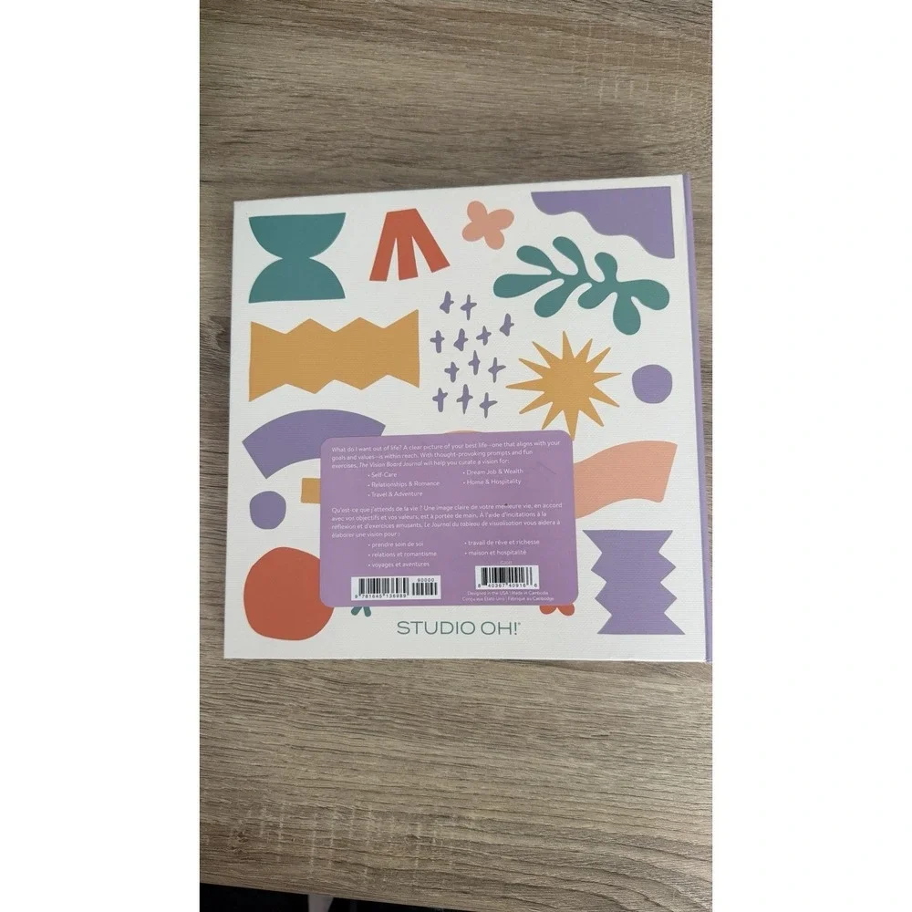 Studio Oh! Vision Board‎ Journal 7x8 Guided Workbook 128 Pages Spiral Hardcover